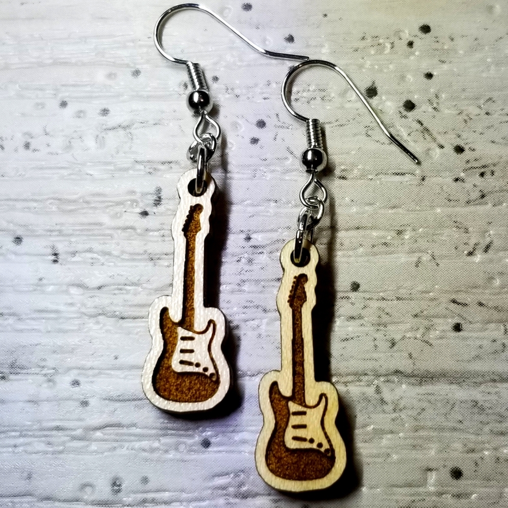 Guitar Earrings